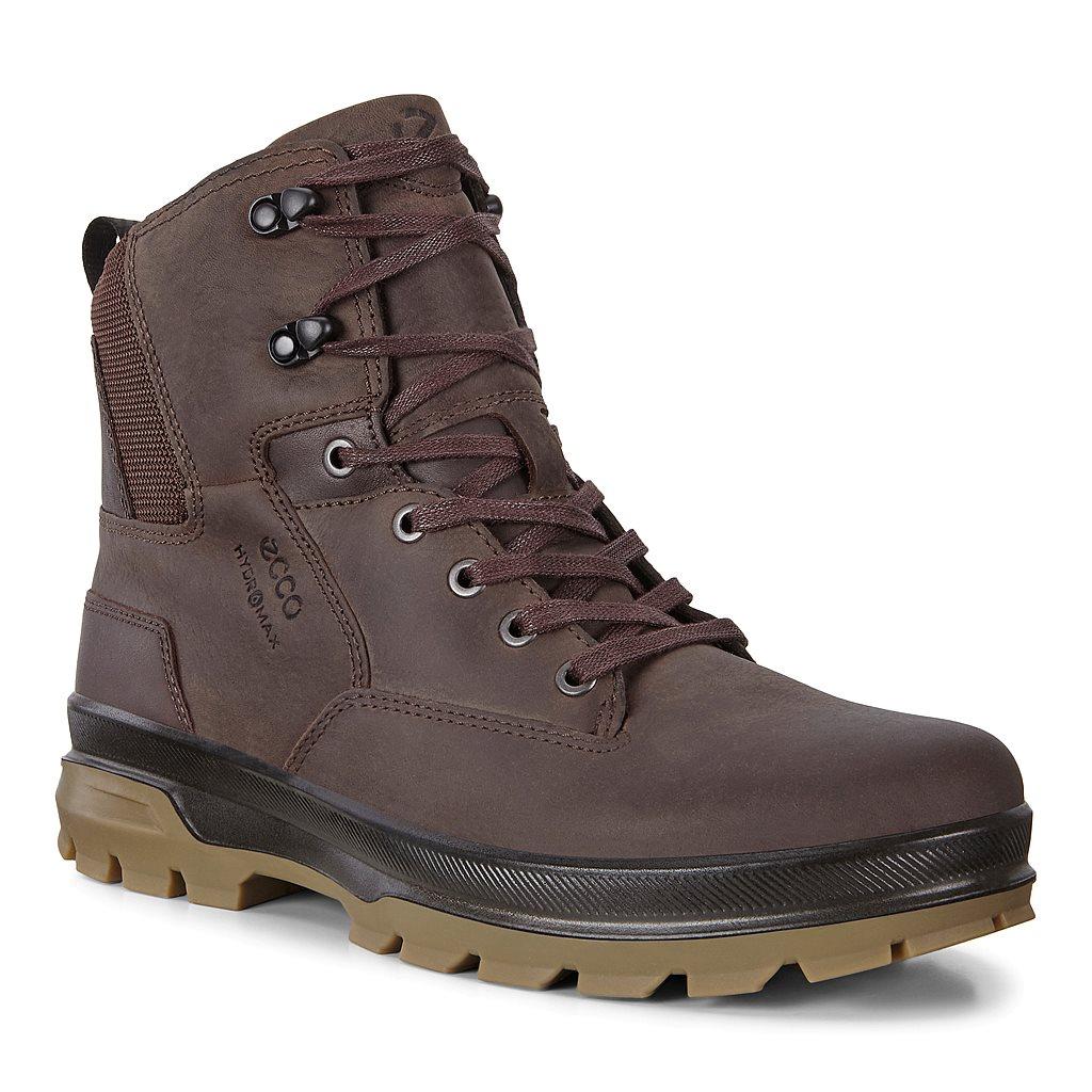 Ecco Rugged Track Mens Ankle Boots Brown - India XEP-326417